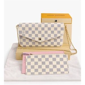 Louis Vuitton Pochette Félicie in Damier Azur canva